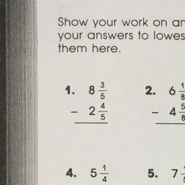 Reduce answers to lowest terms-example-1