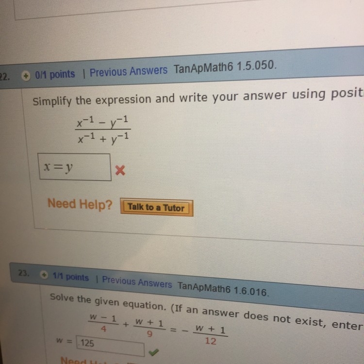 Simplify the expression and write your answer using positive exponents only-example-1