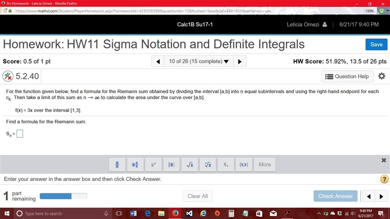 Reimann Sum... I got it wrong twice... Please help and provide step by step clear-example-1