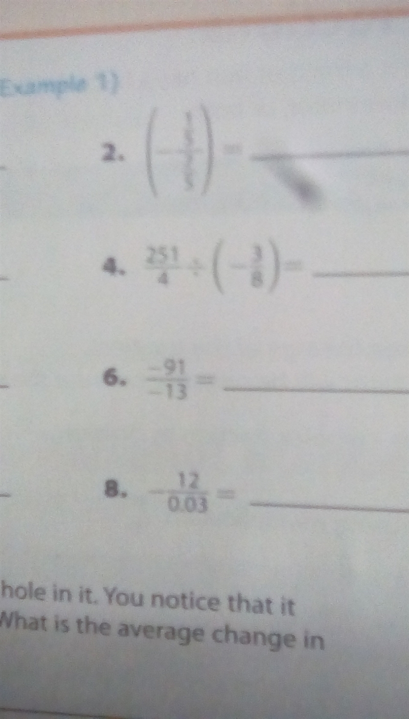 Someone answer 1-8 please! (Please do help!) QUESTION: Find each quotient.-example-2