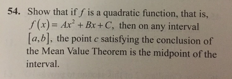 Calculus help! Using the mean value theorem!-example-1