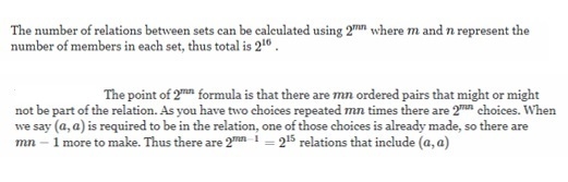 How many relations are there on the set {a, b, c, d} that contain the pair (a, a)?-example-1