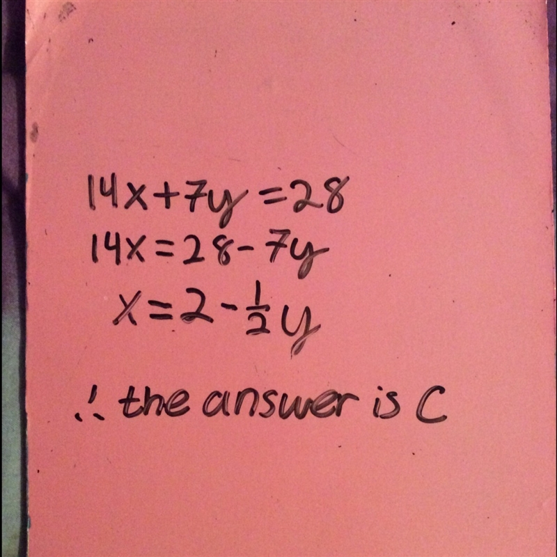 Solve the equation 14x+7y=24 for x-example-1