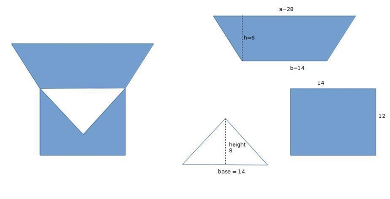 How do you find the area of this composite figure?-example-1