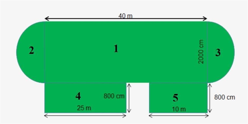 What is the total perimeter of the pitch and seating area? What is the total area-example-1