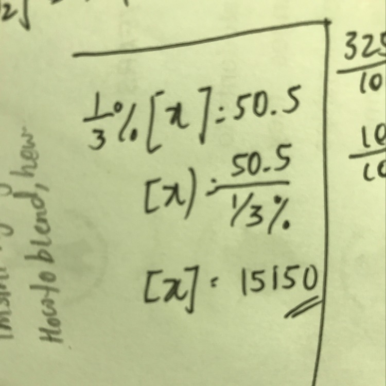 8 1/3 % of what number is 50.5-example-1