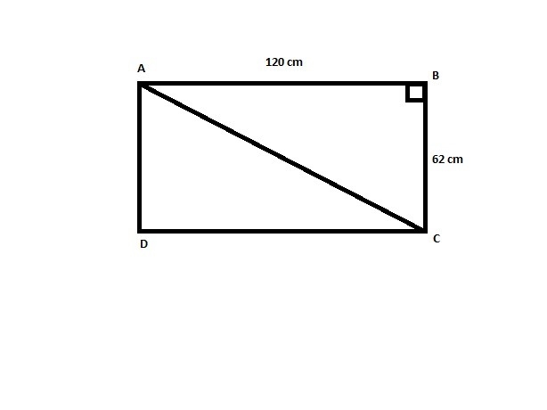 A carpenter builds a rectangular bookcase that is 120 cm long and 62 cm tall. The-example-1