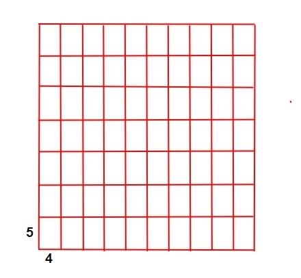 You are cutting shapes. Paper measures 40 cm x35. Each shape is 4cm x5cm. What is-example-1