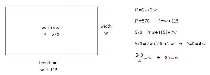 A National Hockey League rink is 115 feet longer than it is wide. If the perimeter-example-1