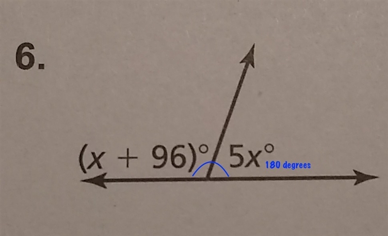 Tell whether the angle is adjacent or vertical. Then find the value of x-example-2