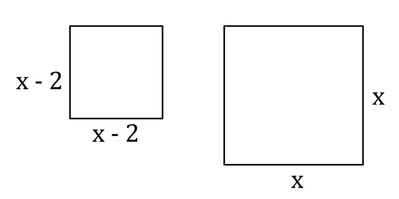 A square poster has sides measuring 2 feet less than the sides of a square sign. If-example-1