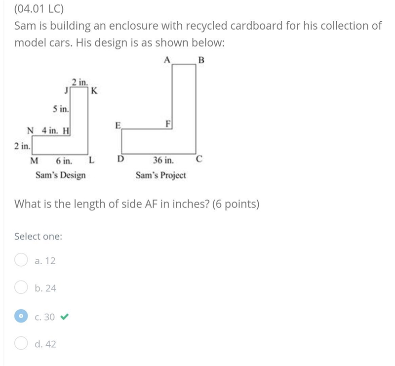 I KNOW IT'S LATE, BUT PLEASE HELP. Sam is building an enclosure with recycled cardboard-example-1