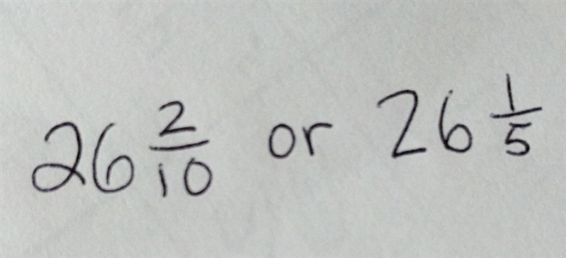 There are 26.2 miles in a marathon. write the number of miles using a fraction-example-1