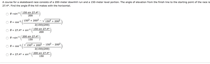 A course for a skateboard race consists of a 200-meter downhill run and a 150-meter-example-1