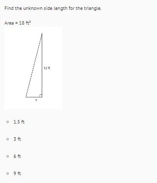 Find the unknown length for the triangle-example-1