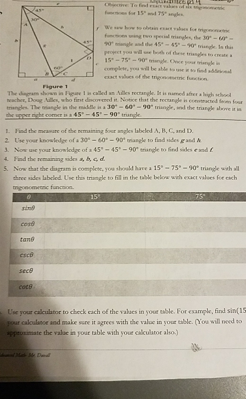 What are the angles and sides of this 15°-75°-90° triangle?-example-1