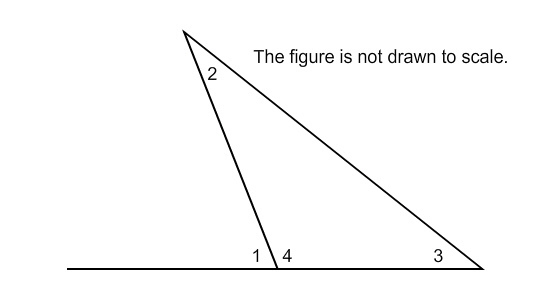 If m∠2 = x, m∠3 = 40, and m∠4 = 5x + 14, what is m∠1? 80 21 121 61-example-1