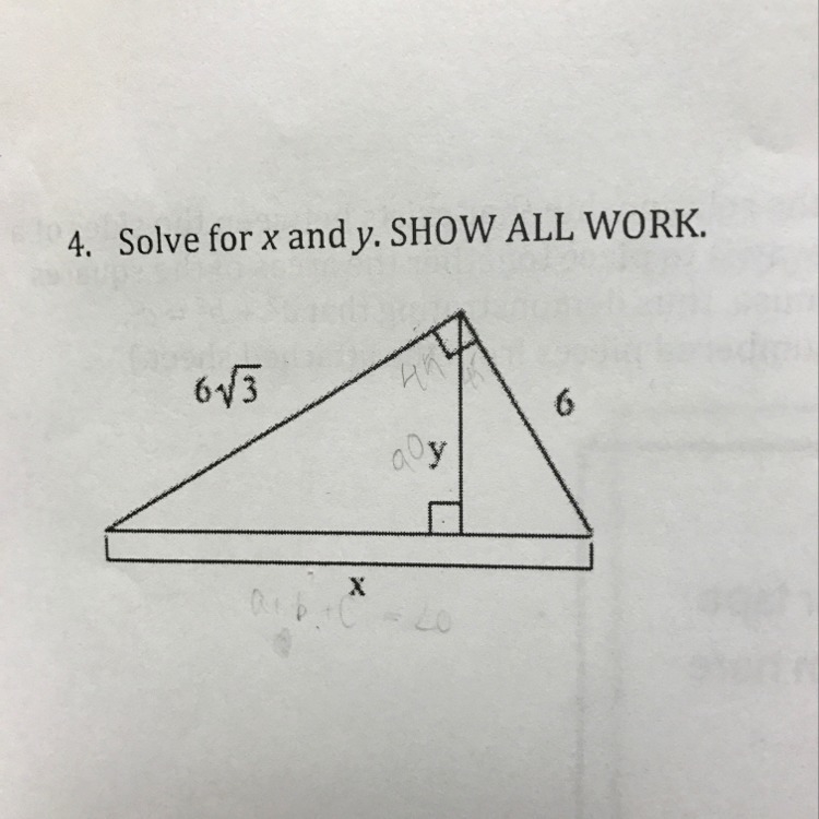 How to solve for x and y-example-1