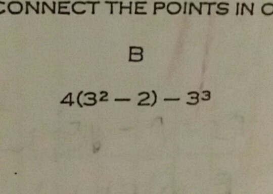 How can I solve it I keep getting -27 But that's not the answer-example-1