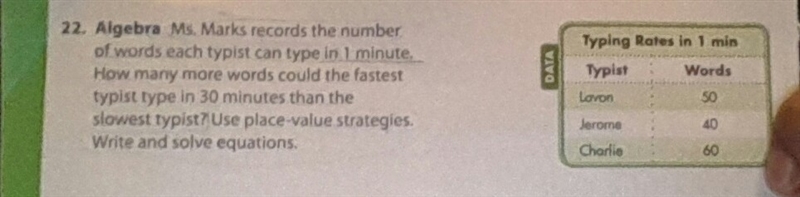 ms.marks records the number of words each typist can type in 1 minute how many more-example-1