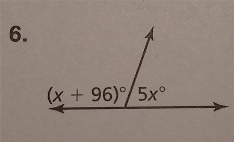 Tell whether the angle is adjacent or vertical. Then find the value of x-example-1