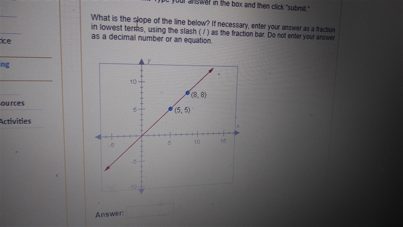 What is the slope of the line below-example-1