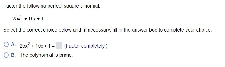 Factor the following perfect square trinomial-example-1