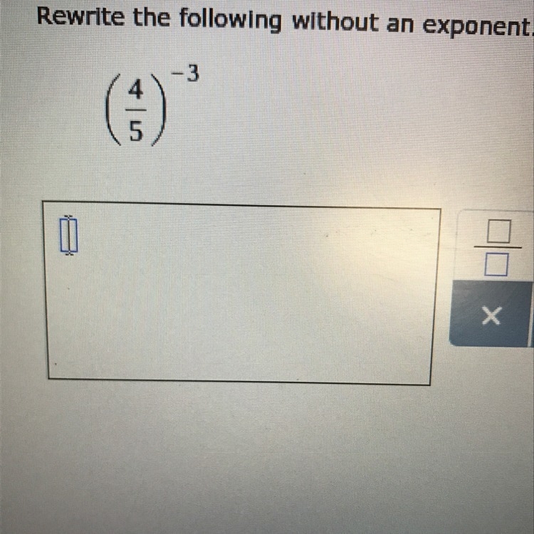 Rewrite the following without an exponent-example-1