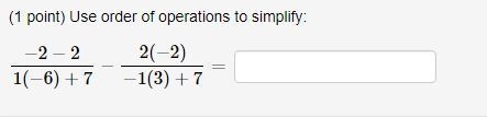 Use order of operations to simplify-example-1