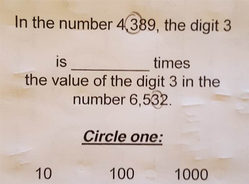 In the number 4389 the digit 3 is blank times the value of the 3 in the number 6532-example-1