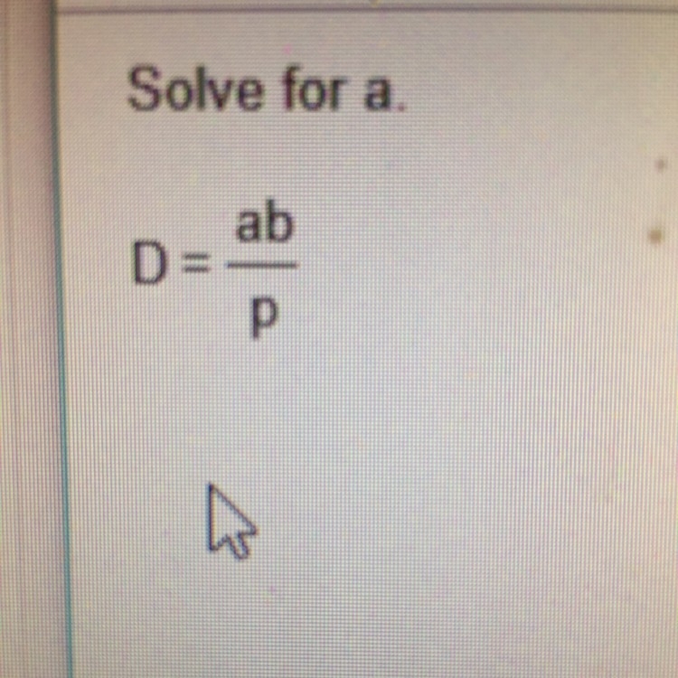 I need help How do I solve for a?-example-1