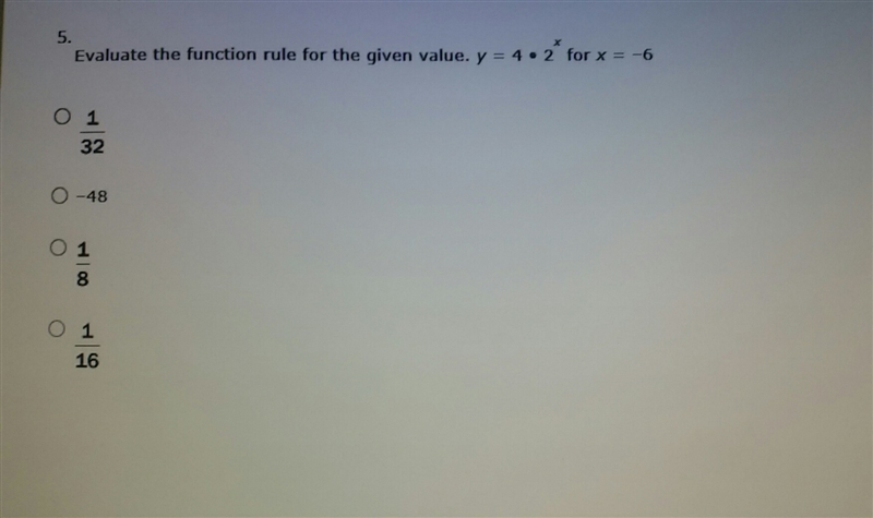 Evaluate the function can someone please explain how I would solve this please?-example-1