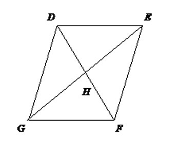 In parallelogram DEFG, DH = x + 1 HF = 3y GH = 3x - 4 and HE = 5y + 1 Find the values-example-1