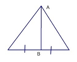 HELP ME, PLEASE! Identify line segment AB as an altitude, median, perpendicular bisector-example-1