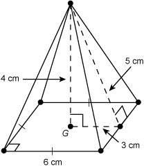 What is the volume of this square pyramid? 48 cm³ 96 cm³ 144 cm³ 288 cm³ IF YOU TYPE-example-1