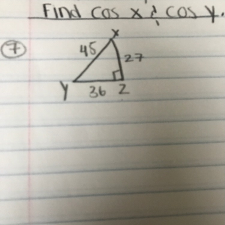 How to solve the problem. And how to find cos x and cos y-example-1