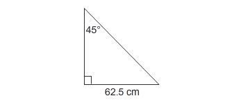 To the nearest hundredth of a centimeter, what is the length of the hypotenuse?-example-1