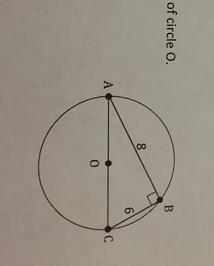 Find the exact circumference of circle O.-example-1