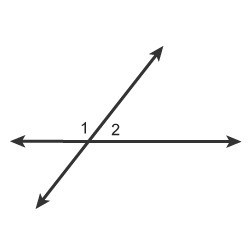 Which relationship describes angles 1 and 2? Select each correct answer. complementary-example-1