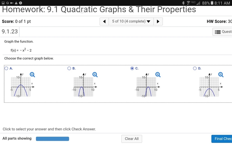 Graph the function choose the correct graph below-example-1