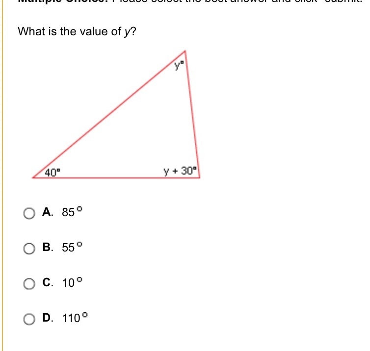 What is the value of y, and quick explanation please!-example-1