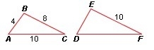 If ABC DEF, what is the length of ?-example-1