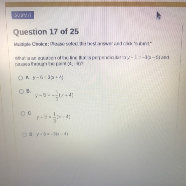 What is the equation of the line that is perpendicular-example-1