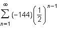 What is the sum of the infinite geometric series? A. –288 B. –216 C. –144 D. –72-example-1