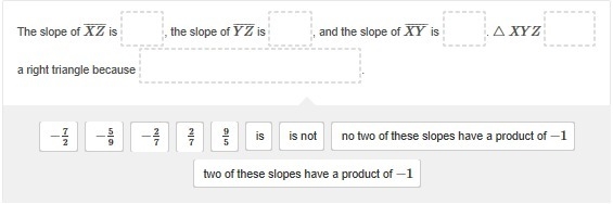 40 POINTS NEED HELP ASAP The coordinates of the vertices of △XYZ are X(−5, 5), Y(−3, −2), and-example-1