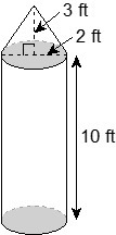 Determine the volume of the figure. Round your answer to the nearest tenth of a cubic-example-1