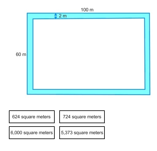 A park is in the shape of a rectangle. The park authorities are planning to build-example-1