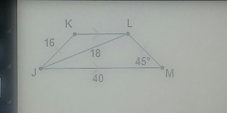 If km is drawn on this quadrilateral what will be its length?-example-1