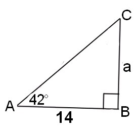 In the triangle below, determine the value of a.-example-1