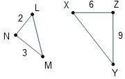 In the diagram, the ratios of two pairs of corresponding sides are equal. To prove-example-1